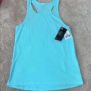 New Girls YXL Aqua Heatgear tank